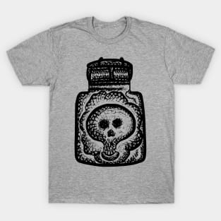 Ghost Skull in a Jar Inktober T-Shirt